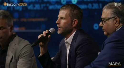 🇺🇸 ERIC TRUMP: Bitcoin is “not gold, it’s better gold, a gold with an ecosystem, truly fungible, portable, and an unbelievable store of value that every country needs.”