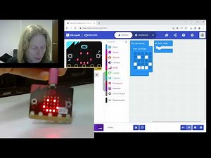 Microbit - aansluiten en het eerste project - knop A en B gebruiken