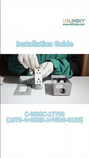 How to install the 6-hole socket Stainless Steel Cover and galvanized steel junction box Kit