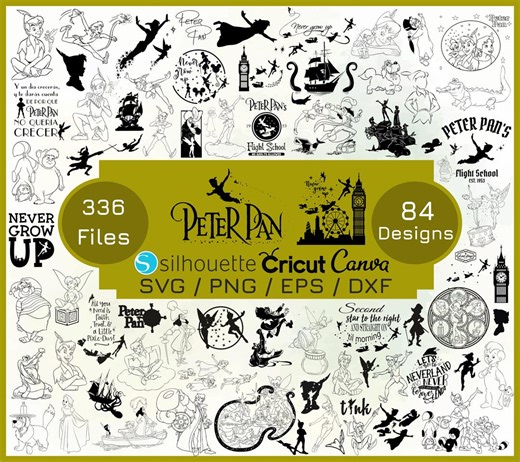 Peter Pan Svg Bundle Peter Pan Silhoutette Bundle SVG T Shirt Svg for Shirt Diy Svg Peter Pan Cricut Peter Pan Png Peter Pan shirt png print - Etsy