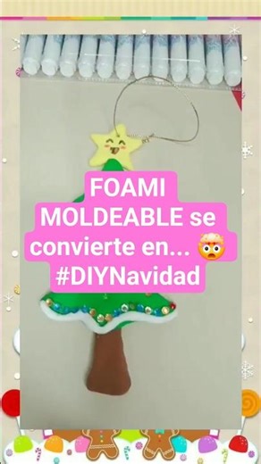 Mini Árbol Colgante con Foami Moldeable. Tutorial completo paso a paso en mi canal