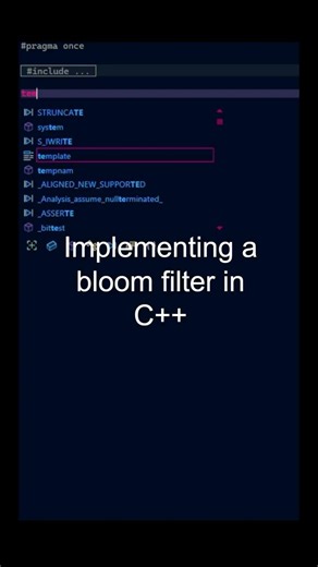Creating a bloom filter in C++