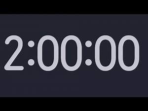 ⏰ 2 Hour Timer | No Music, No Noise | Perfect for Focus & Productivity