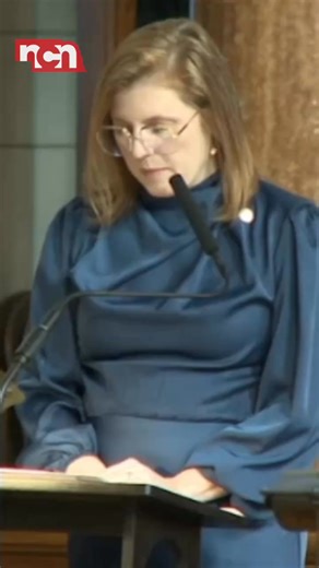 Sen. Machaela Cavanaugh has received a formal reprimand for removing part of a temporary exhibit displayed in the Nebraska Capitol. | News Channel Nebraska