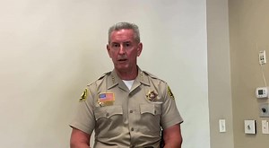 Sheriff McMahon provides an update on the incident in Yucca Valley— Today at about 12:33 p.m., deputies assigned to the Morongo Basin Station were conducting extra patrol enforcement for Off Highway vehicles. Deputies observed a male subject on a street legal motorcycle and attempted a traffic stop for no license plate. The driver of the motorcycle fled the scene and a pursuit ensued. During the pursuit, the driver fled on foot into the desert. While searching for the suspect, a deputy, assigned