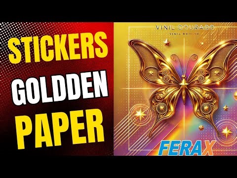 Ferax Gold Adhesive Paper for Inkjet Printers – Add Elegance and Shine to Your Creations ✨