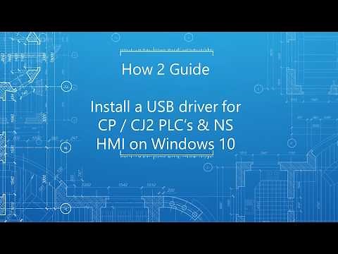 How to install a USB driver for CP, CJ2 & NS