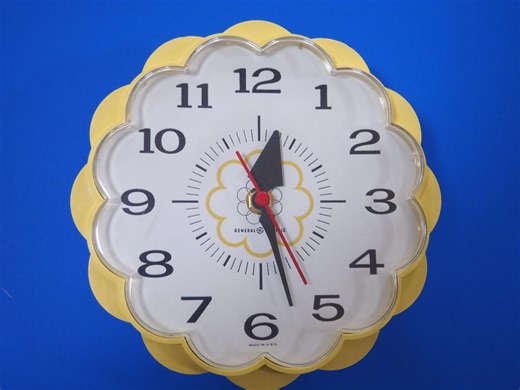 Vintage General Electric Telechron 2150 Daisy Wall Clock Yellow Retro 60's -70's Updated Quart Movement - Etsy
