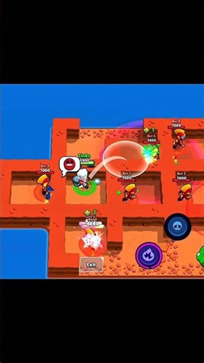 MAX vs MAX...Bot war in Brawlstars #brawlstars #brawl #supercell #shorts