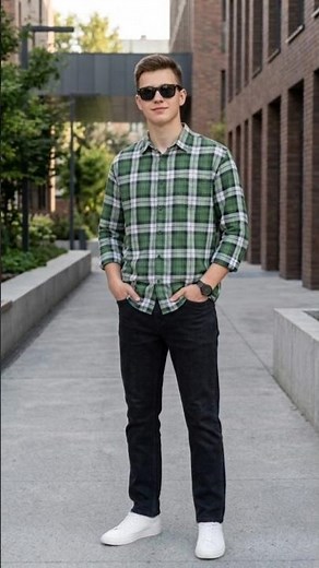 Premium Green Check Pattern Cotton Shirt