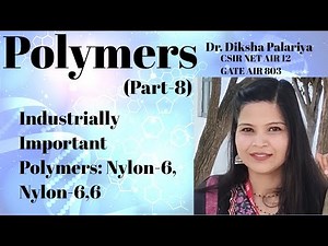 Industrially important polymers: Nylon-6 & Nylon-6,6. #nylon #engineeringchemistry #polymers