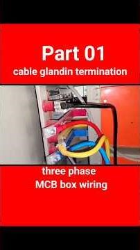 cable glanding and lagging termination #electricalmanoj #electrical #cable #mcb #wiring