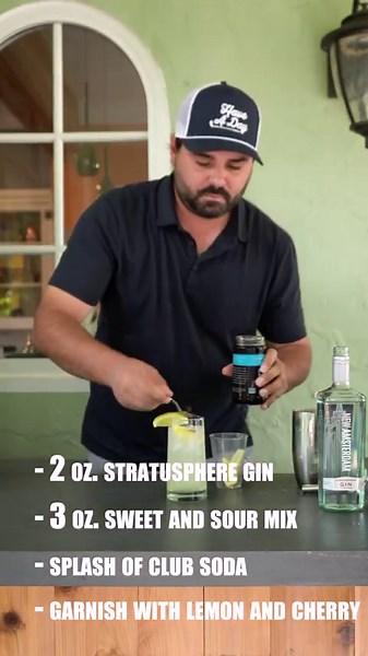 23K views · 453 reactions | What’s your favorite Gin cocktail? We have partnered with Stratusphere Gin by New Amsterdam to make our favorite Gin cocktails. Bobby Fairways Gin and Juice, Fat Perez’s South Side and Cutsy’s Tom Collins #Stratusphere #ad | Bob Does Sports | Facebook