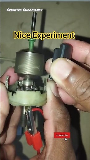 Simple DIY Electricity Project #youtubeshorts #dcmotor #experiment #viralexperiment