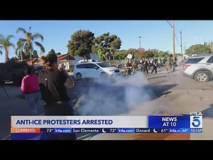Anti-ICE protests erupt in Oxnard Wednesday