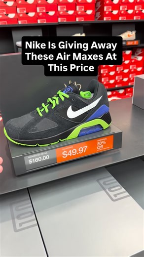 Sneaker Reselling Coach on Instagram: "Brand new retro Air Max 180s for $29? I’ll take it! It’s great seeing these classic sneakers being so heavily discounted with full size runs. Would you grab one?"