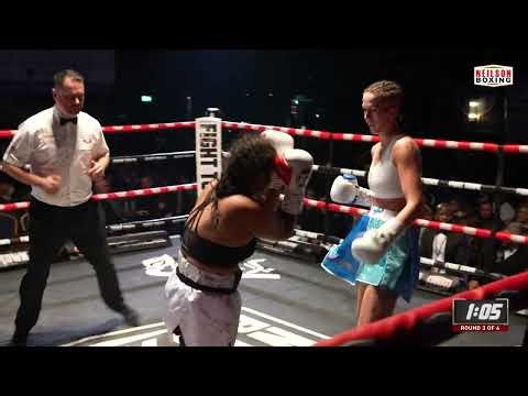 Victoria Perkins vs Jamillette Vallejos (Full Fight) - Fight Town - Neilson Boxing - 25th Nov