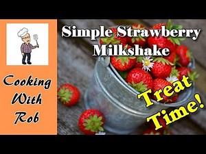 Fresh Strawberry Milkshake Using Magic Bullet | Cooking With Rob