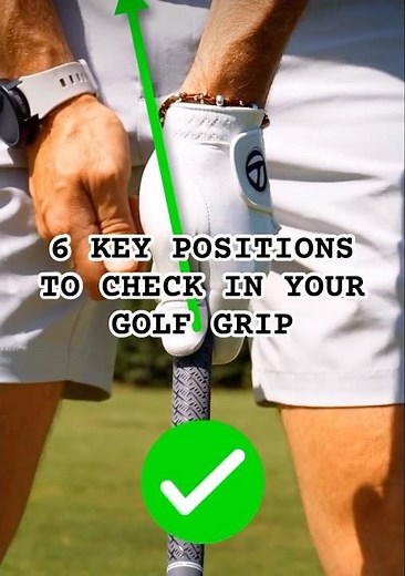 6 KEY POSITIONS TO CHECK IN YOUR GOLF GRIP✅