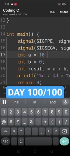 100/100 days coding challenge #hemancodes #shorts