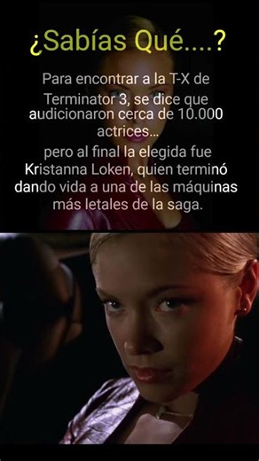 Casi 10.000 actrices audicionaron para ser la T-X #terminator #datoscurisos