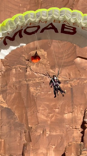 Tandem BASE Moab on Instagram: "Best scream ever? #scream #giggle #tandembasemoab #basejump #letitout #would #never #go #try #something #fun #not #dangerous #vacation #travel #on #holiday #soproud #exact #clear #winter #why #skydive #insta360 #love #talent #easy #gym #work #job"