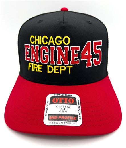 Chicago Fire Department ENGINE 45 Cap CFD Hat Snapback Adjustable Embroidery - Etsy