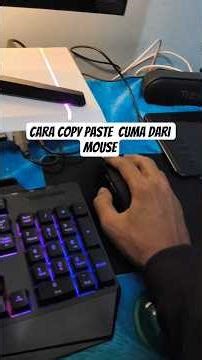 Cara copy paste cuma dari mouse tanpa keyboard mudah Banget #tips #mousegaming #shorts