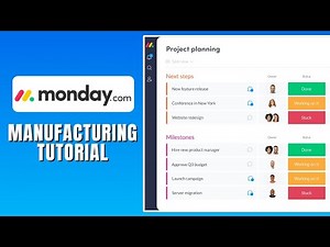 How To Use Monday.com For Manufacturing - Monday.com Manufacturing Tutorial