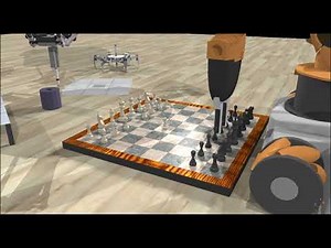 Robotics Simulation: Robots Playing Chess and Tic-Tac-Toe in CoppeliaSim