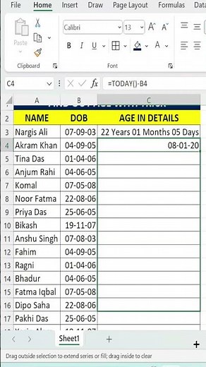 Excel Age Calculation HACKS You Need To Know NOW