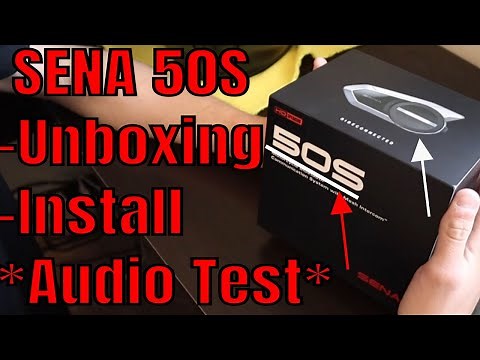 SENA 50S Unboxing | Install | Sound Test