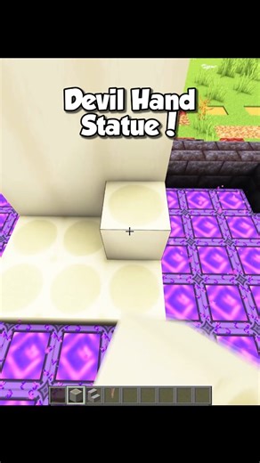 Itsciken on Instagram: "Minecraft Devil's Hand Statue 🤓 (Montagem Coma) #reels #minecraft"