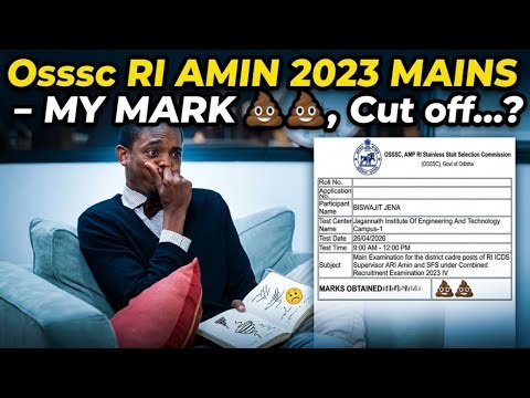 OSSSC RI ARI AMIN MAINS Answer Key 2026 Out! My Shocking Score & Expected Cut-off 😱📉