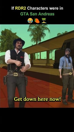 RDR2 in GTA San Andreas 😂🥭🏝️ #rdr2