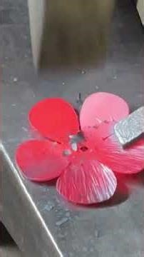 Blacksmith texturing steel rose petals. #blacksmith #blacksmithing #asmrvideo #satisfyingvideo
