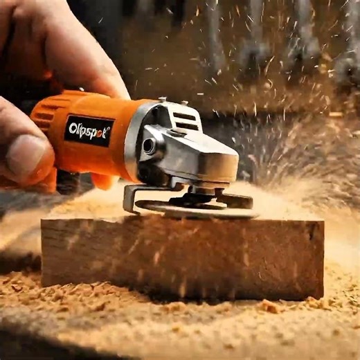 “Mini Angle Grinder in Action 🔥 Keychain-Sized Pro Tool for Woodworking!” #animation