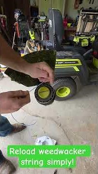 RYOBI string trimmer string replacement made easy #RYOBI #lawncare #summer #landscaping