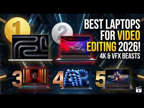 Best Laptop for Video Editing 2026 🎬 Top 5 Picks for 4K & VFX!