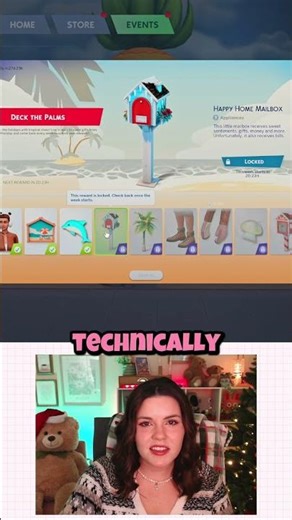 Deck the Palms Event | Day 1 Rewards (Sims 4) #shorts