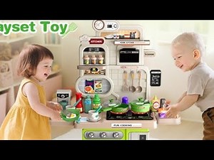Toy Kitchen Unboxing & Setup 🍳 | Full Kitchen Play Set for Kids | Cooking Toys & Accessories