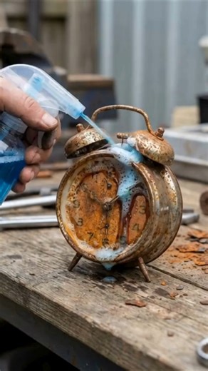 Insane Rust Removal on Vintage Alarm Clock! 😱⏰️