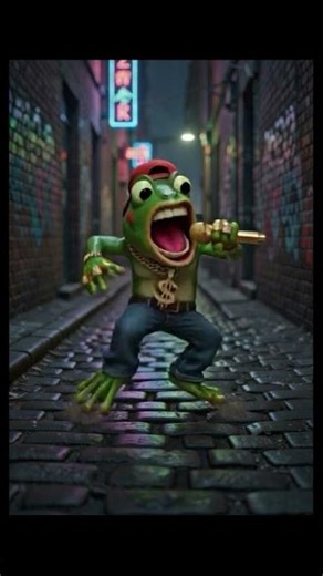 This Frog's Got More Flow Than Most Humans #rap #frog #shorts