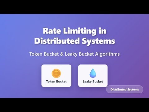 Rate Limiting in Distributed Systems: Token Bucket & Leaky Bucket Algorithms Explained