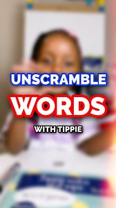 Word Games! Lethu had fun unscrambling words with Tippie! Book Tippie Write and Wipe: Word Games. | Lethukuthula Nongcebo