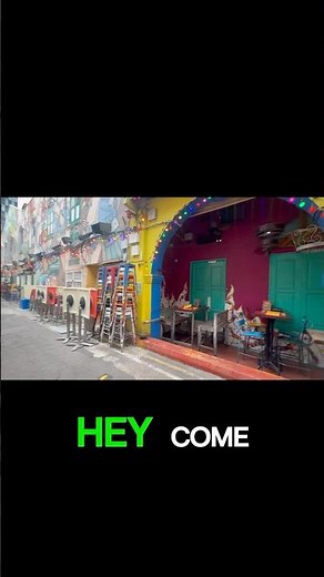 Singapore Hidden Alley Reveals Stunning Street Art! #singapore #hajilane #singaporevlog