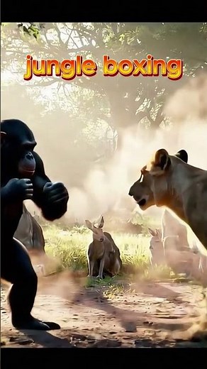Chimp vs Lion: Wild Boxing Showdown in the Jungle 🥊🦁