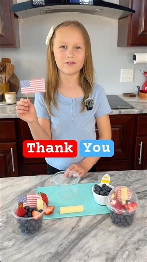 🇺🇸Memorial Day Snack for Kids | Thank You to Our Heroes #memorialday #thankyou #kidsnack