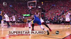 Warriors' Kevin Durant appears to injure Achilles tendon in Game 5
