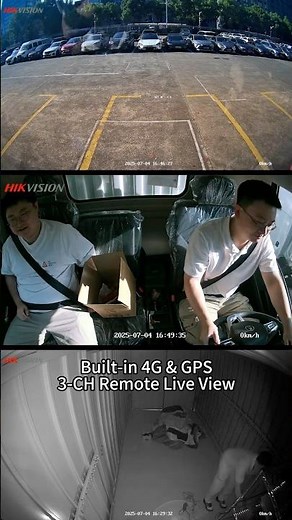 🚛 Hikvision 3-Channel Dashcam V300: Full monitoring inside + outside the car #dashcam #hikvision